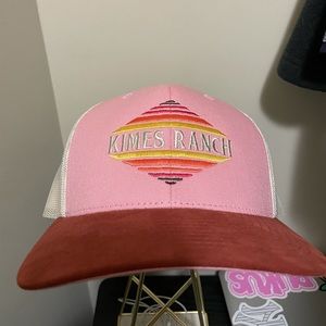Kimes Ranch pink snap back hat